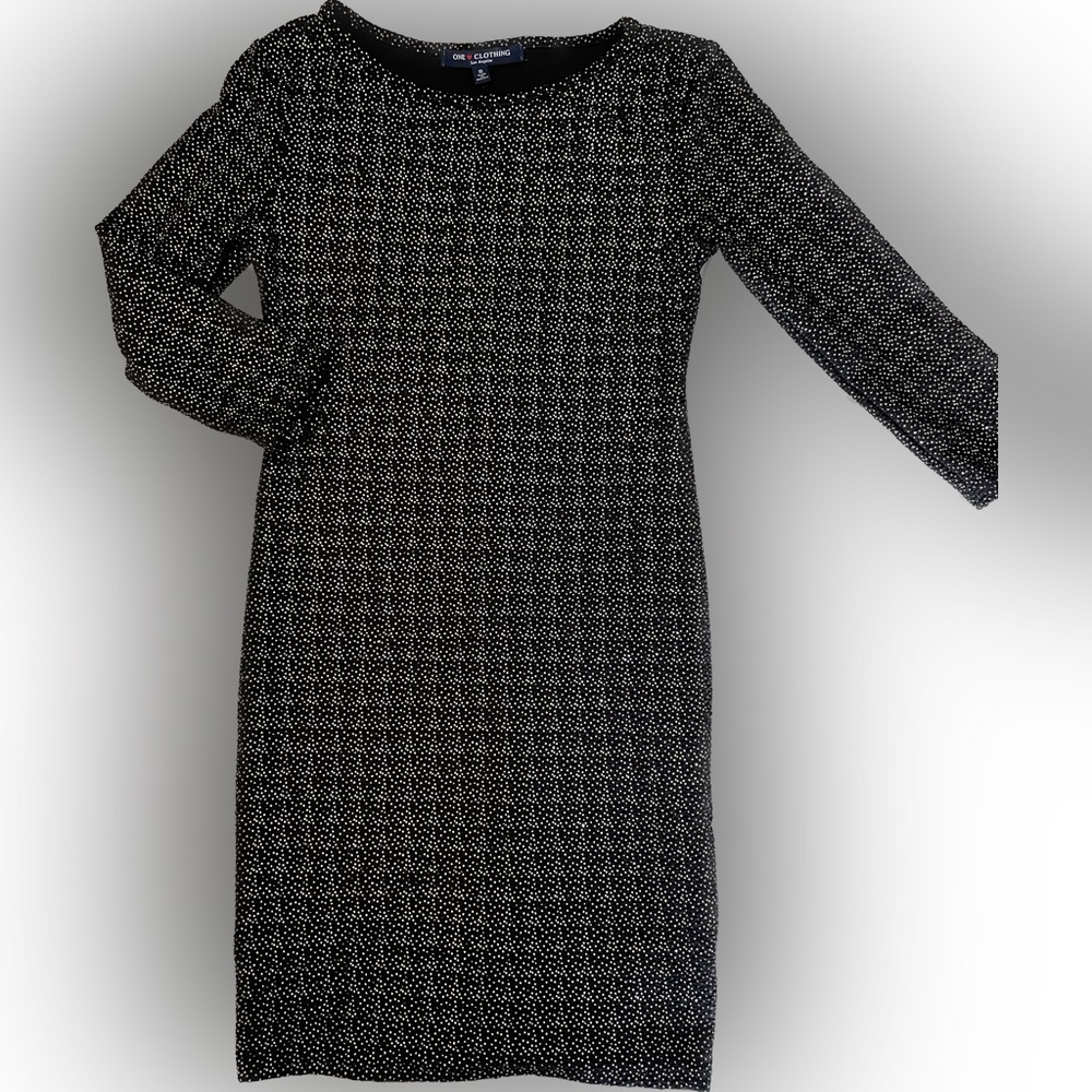 One Clothing black/gold sequin cocktail dress